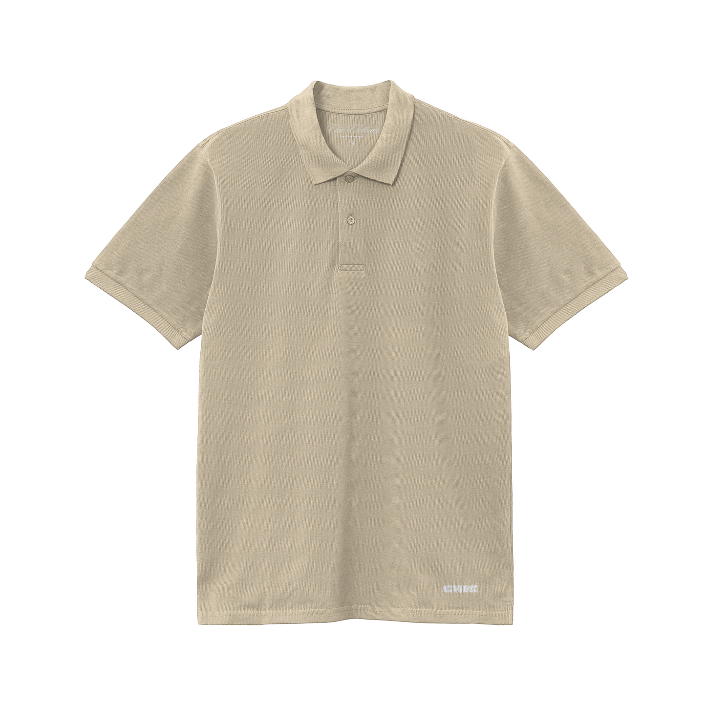 Light Brown Solid Polo T-shirt