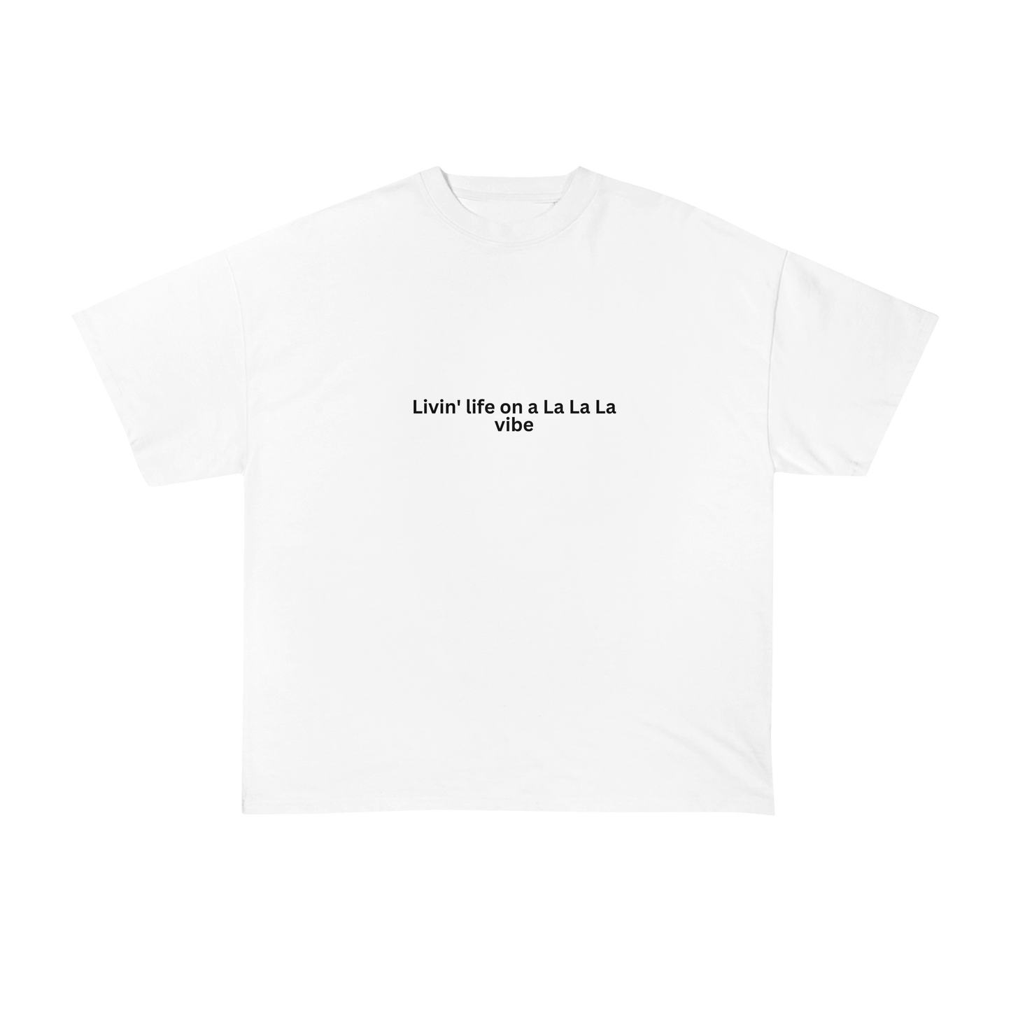 La La La Printed Oversized T-Shirt