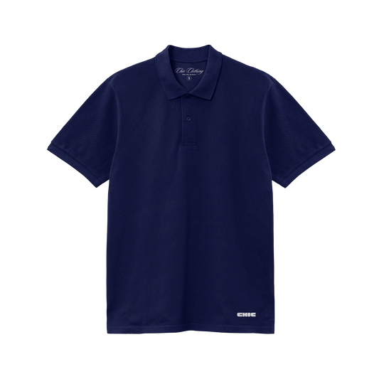 Navy Blue Solid Polo T-shirt
