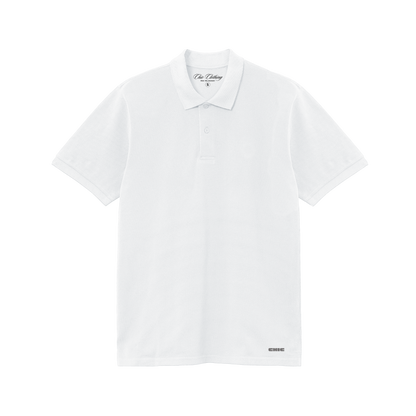 White Solid Polo T-shirt