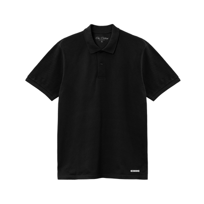 Black Solid Polo T-shirt