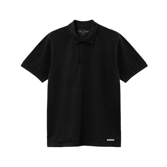 Black Solid Polo T-shirt