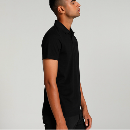 Black Solid Polo T-shirt