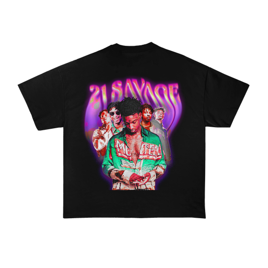 21 Savage Printed Oversized T-Shirt