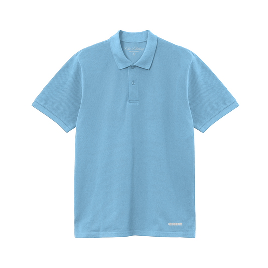 Sky Blue Solid Polo T-shirt