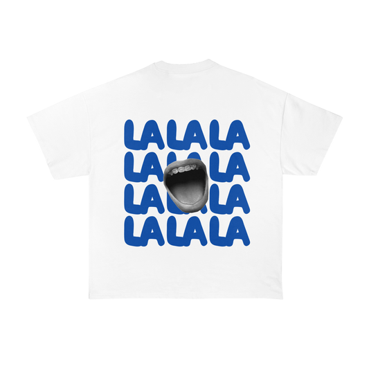 La La La Printed Oversized T-Shirt