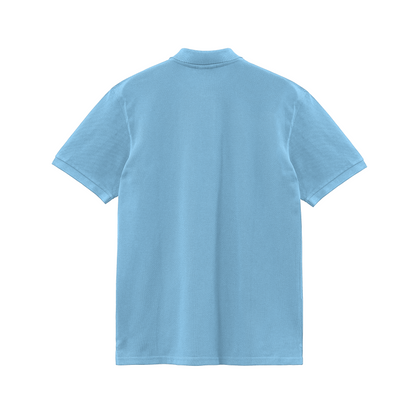 Sky Blue Solid Polo T-shirt