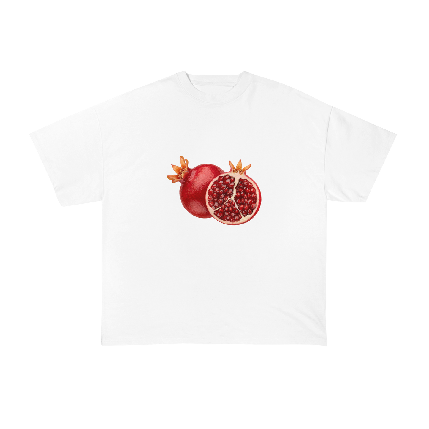 Crimson Bloom Oversized T-Shirt